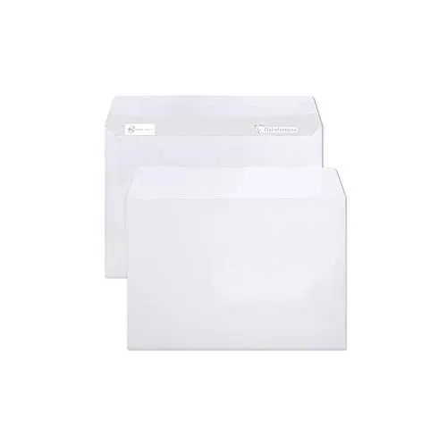 Produktbild: Clairefontaine 2542C - Packung mit 50 Umschlägen weiß C5-162x229mm, vertraulich, selbstklebend, 90g, 1 Pack