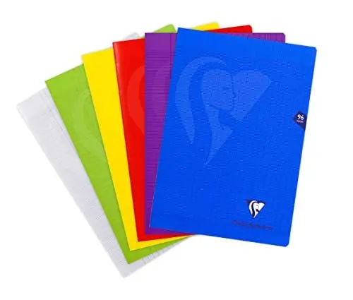 Produktbild: Clairefontaine 303161C - Packung mit 10 Heften Mimesys DIN A4 21x29,7cm, 48 Blatt, PP Einband, farbig sortiert, 1 Pack
