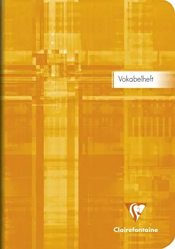 Produktbild: Clairefontaine 36879C - Vokabelheft DIN A5, 32 Blatt 90g, liniert mit 1 Mittelstrich, farbig sortiert, 1 Stück