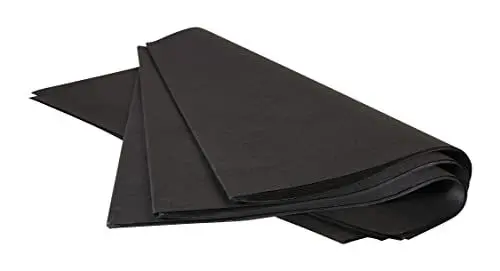 Produktbild: Clairefontaine 393629C Ries (mit 480 Blatt Seidenpapier, 50 x 75 cm, 18 g/qm, ideal für Deko und Bastelprojekte) 1 Ries schwarz
