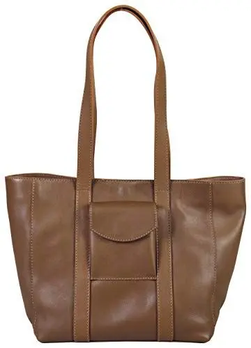 Produktbild: Clairefontaine 410092C Ledertasche Lawrence, aus Rindsleder, 25 x 14 x 24cm, 1 Stück, Kamelbraun
