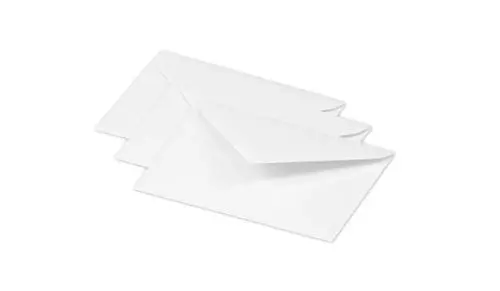 Produktbild: Clairefontaine 5430C - Packung mit 20 Umschläge Pollen, 7,5x10cm, 120g, ideal für Ihre Einladungen und Korrespondenz, Weiß, 1 Pack