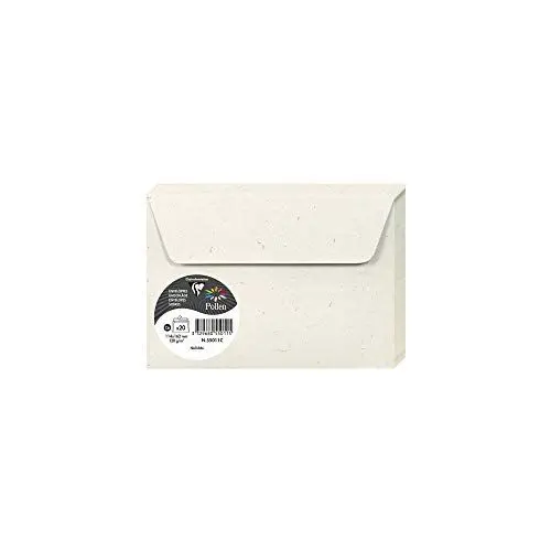 Produktbild: Clairefontaine 55011C - Packung mit 20 Umschlägen Pollen, selbstklebend, 11,4x16,2 cm, recycling Papier, 120g, Natura, 1 Pack