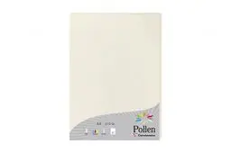 Produktbild: Clairefontaine 55014C - Packung mit 25 Blatt Briefpapier Pollen Natura, 100% Recycling Papier, DIN A4, 21x29,7cm, 210g, ideal für Einladungen und Korrespondenz, Weiß, 1 Pack
