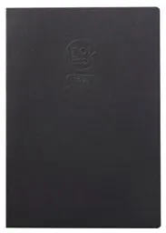 Produktbild: Clairefontaine 60352C Zeichenheft Crok´Book (mit 160 g Sketch-Papier, ideal für Notizen und Skizzen, Hochformat DIN A3, 29,7 x 42 cm, 20 Blatt) schwarz