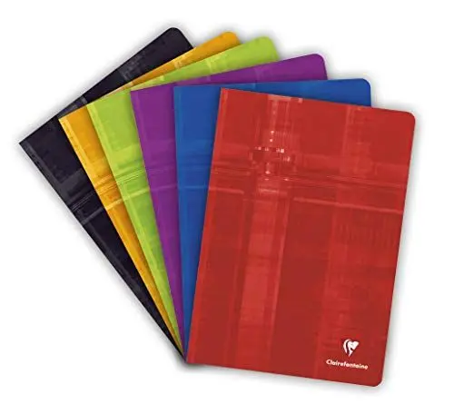 Produktbild: Clairefontaine 63161C Heft (DIN A4, 48 Blatt, 90g, französische Lineatur) 1 Stück farbig sortiert