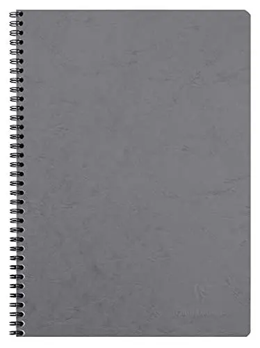 Produktbild: Clairefontaine 781425C Spiralbuch Age Bag (DIN A4, 21 x 29,7 cm, kariert, 50 Blatt) 1 Stück grau