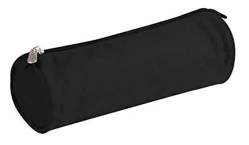 Produktbild: Clairefontaine 8113C Schlampermäppchen (Textil Basic, rund, Ø7 x 22cm) 1 Stück schwarz