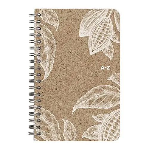 Produktbild: Clairefontaine 83548C - Adressbuch Cocoa Motiv, mit Doppelspirale 11x17 cm, 50 Blatt liniert, 1 Stück, Motive sortiert