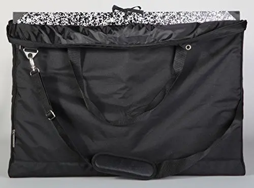 Produktbild: Clairefontaine 90180C Transporttasche von Zeichenmappen (60 x 75 x 5 cm, Nylon, praktisch und robust, ideal zum Transport Ihrer Kunstwerke) schwarz