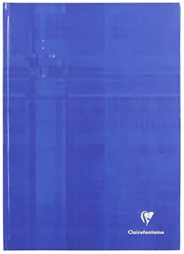Produktbild: Clairefontaine 90420C - Kladde / Notizbuch mit Hardcover DIN A4, 21x29,7cm, 96 Blatt kariert 90g, Blau, 1 Stück