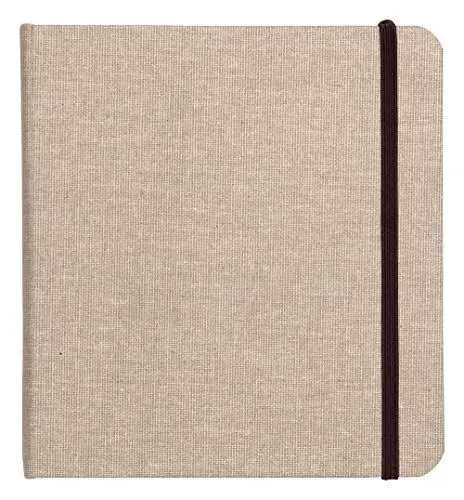 Produktbild: Clairefontaine 96109C Goldline Reisealbum (Umschlag aus Naturleinen, 20 x 20 cm, 32 Blatt, 180 g, für Multitechnik geeignet, ideal für Ihre Reise, praktisch und robust) beige