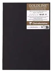 Produktbild: Clairefontaine 975524C - Skizzenheft Goldline, DIN A5, 20 Blatt 140g, ideal für Trockentechniken, weiß, 1 Stück