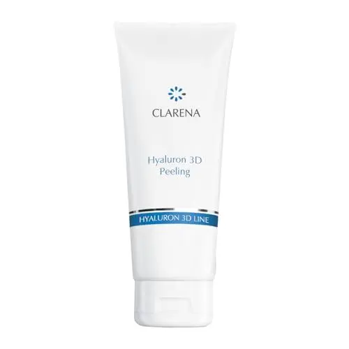 Produktbild: Clarena - Gesichtspeeling mit Hyaluronsäure und Papain Enzymen - Face Scrub 100 ml - Hyaluron 3D Peeling Gesicht für Frauen - Nährendes Reinigungspeeling Gesicht - Facial Scrub