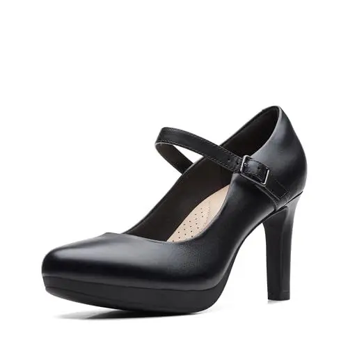 Produktbild: Clarks Damen Ambyr Shine Pumpe, Black Leather,37 EU