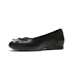 Produktbild: Clarks Damen Couture Bloom Ballet Flat, Black Leather, 41.5 EU