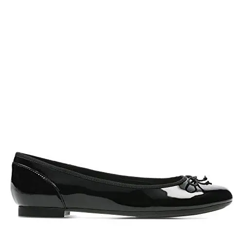 Produktbild: Clarks Damen Couture Bloom Geschlossene Ballerinas, Schwarz (Black Patent) ,40 EU