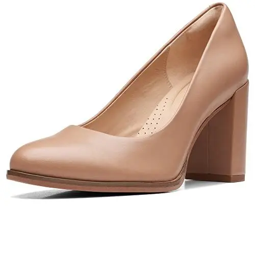 Produktbild: Clarks Damen Freva85 Court Pump, Praline Leather, 41 EU