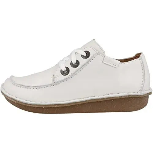 Produktbild: Clarks Damen Funny Dream Oxford, White Leather, 35.5 EU