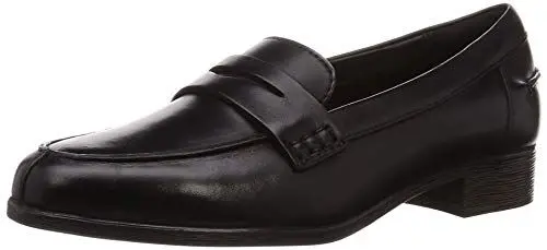 Produktbild: Clarks Damen Hamble Loafer, Schwarz Black Leather, 40 EU