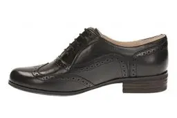 Produktbild: Clarks Damen Hamble Oak Derby, Schwarzes Leder, 36 EU