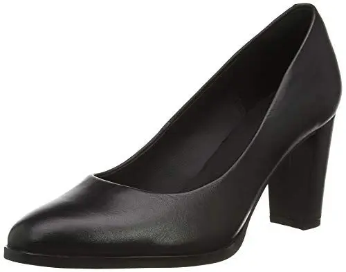 Produktbild: Clarks Damen Kaylin Cara Pumps, Schwarzes Leder, 37 EU