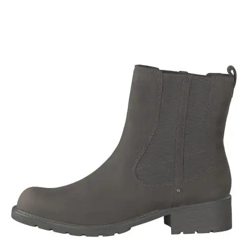 Produktbild: Clarks Damen Orinoco Club Biker Boots, Grau (Dark Grey Nubuck Dark Grey Nubuck)