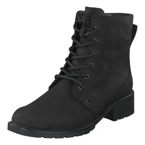 Produktbild: Clarks Mädchen Orinoco Spice Kurzschaft Stiefel, Schwarzes Leder, 35.5 EU