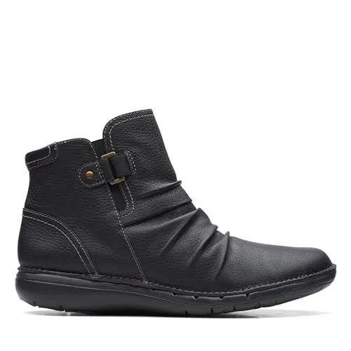 Produktbild: Clarks Damen Un Loop Top Chelsea Boot, Black Leather, 36 EU