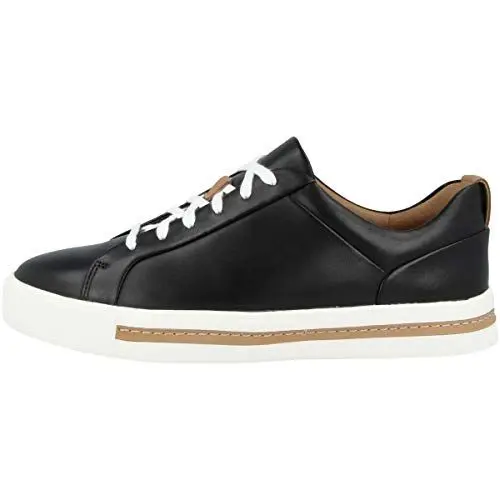 Produktbild: Clarks Damen Un Maui Lace Sneaker, Black Leather, 41 EU