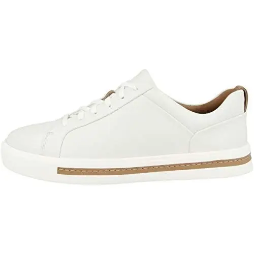 Produktbild: Clarks Damen Un Maui Lace Sneaker, Weißes Leder, 41 EU