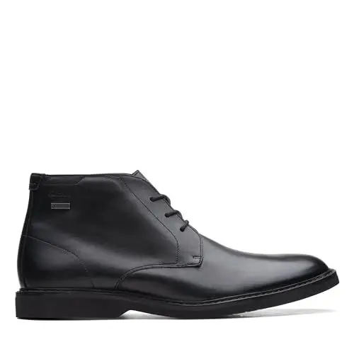 Produktbild: Clarks Herren Atticuslthigtx Chukka-Stiefel, Schwarzes Leder, 47 EU