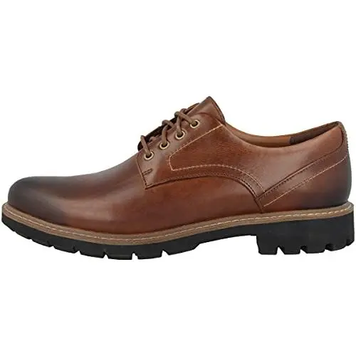 Produktbild: Clarks Herren Batcombe Hall Derbys, Dark Tan Lea, 47 EU