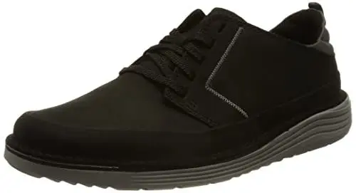 Produktbild: Clarks Herren Brahnz Low Oxford, Black Nubuck, 44 EU