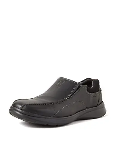 Produktbild: Clarks Herren Cotrell Step Slipper, Schwarz Black Oily Lea, 41.5 EU