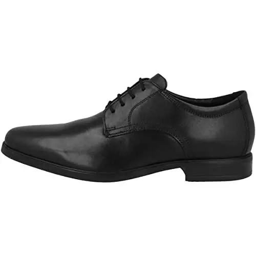 Produktbild: Clarks Herren Howard Walk Oxford, Black Leather, 43 EU