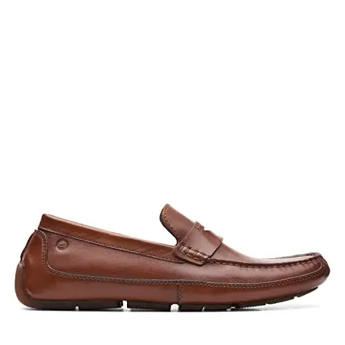 Produktbild: Clarks Herren Markman Way Moccasin, Dark Tan Lea, 45 EU
