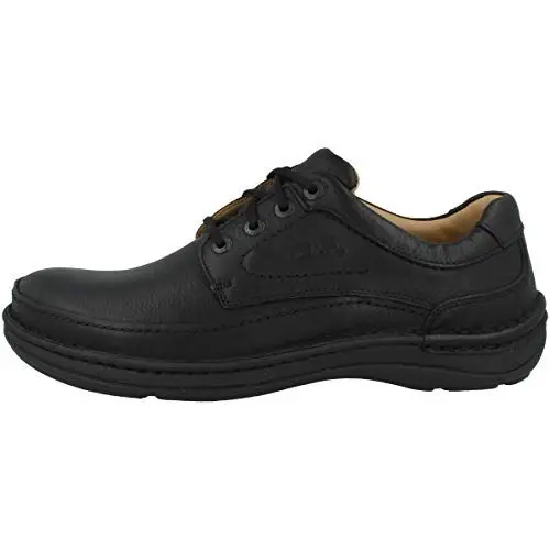 Produktbild: Clarks Herren Nature Three Derby, Schwarzes Leder, 46 EU