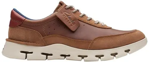 Produktbild: Clarks Herren Nature X One Sneaker, Dark Tan Lea, 44 1/2 EU