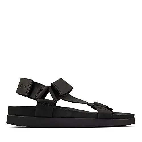 Produktbild: Clarks Herren Sunder Range Sandale, Black Nubuck, 42.5 EU