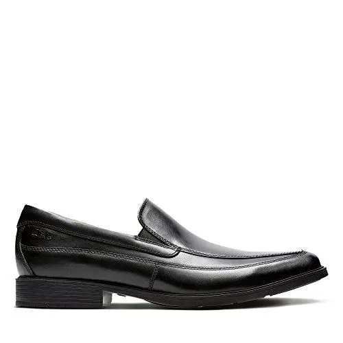 Produktbild: Clarks Herren Tilden Free Loafers, Black Leather Schwarz, 42.5 EU