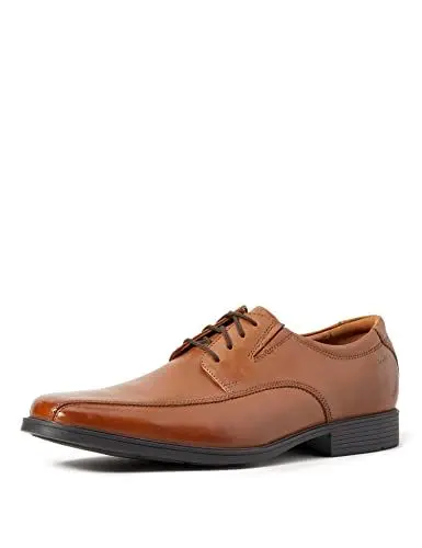 Produktbild: Clarks Herren Tilden Walk Oxford-Schuh, Dark Tan Lea, 48 EU