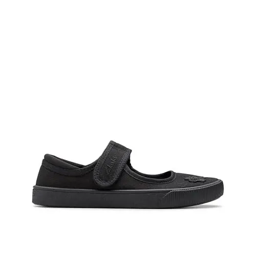 Produktbild: Clarks Mädchen Heath Strap K Geschlossene Ballerinas, Black Fabric, 32 EU