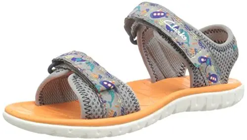 Produktbild: Clarks Mädchen Surfing Tide K Sandal, Grau, 24 EU