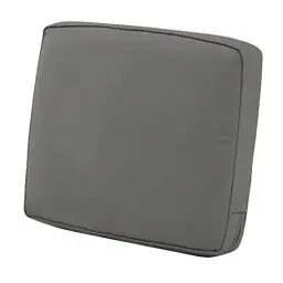 Produktbild: CLASSIC ACCESSORIES Montlake FadeSafe Rückenkissen, wasserabweisend, 63,5 x 45,7 x 10,2 cm, für Terrasse, Lounge, Hellanthrazit, Outdoor-Liebesitzkissen