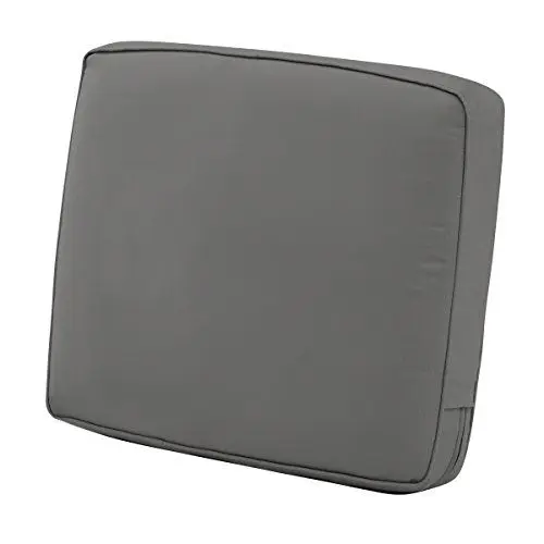 Produktbild: CLASSIC ACCESSORIES Montlake FadeSafe Rückenkissen, wasserabweisend, 63,5 x 45,7 x 10,2 cm, für Terrasse, Lounge, Hellanthrazit, Outdoor-Liebesitzkissen