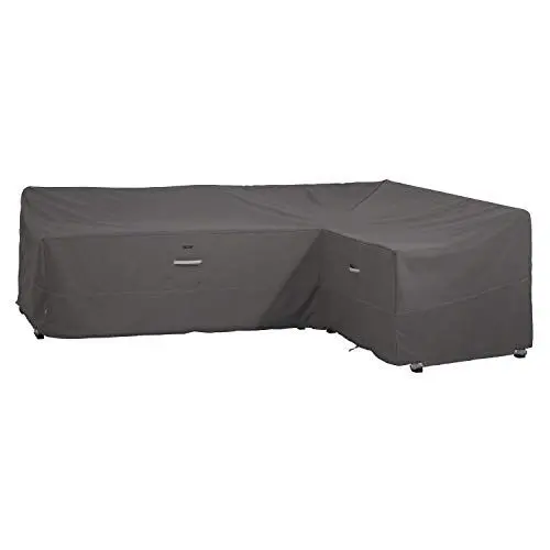 Produktbild: Classic Accessories Ravenna Eckcouch Schutzhülle, Abdeckung Gartenmöbel, Abdeckung aus Reißfestem Material mit Belüftungsöffnungen, Alle Wetterbedingungen, Sofa Cover, Taupe (264/210 x 81 x 78 cm)