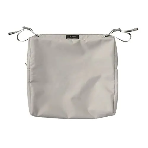 Produktbild: Classic Accessories Ravenna wasserabweisender 43,2 x 38,1 x 5,1 cm rechteckiger Sitzkissen-Überzug, Terrassenmöbel-Kissenbezug, Pilz