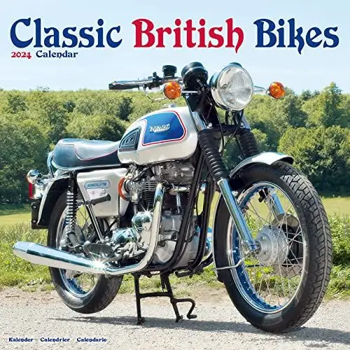 Produktbild: Classic British Motorbikes - Britische Motorrad-Oldtimer 2024 – 16-Monatskalender: Original Avonside-Kalender (Mehrsprachig) (Kalender) (Wall-Kalender)