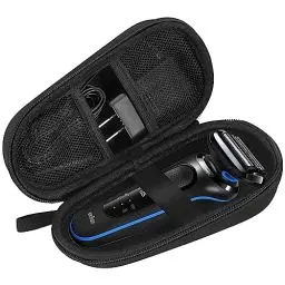 Produktbild: Classycoo Tasche Etui für Braun Series 3s/5s/7s/9s,Braun Series 3/5/7/9,Elektrorasierer Rasierer Herren,Hart Reise Tragen Hülle,Rasierer Reiseteui Rasierer,Harte reiseschutzhülle -schwarz